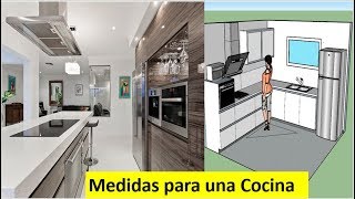 Cómo DISEÑAR Tu COCINA  Medidas y Tips para la Construcción [upl. by Yuji]