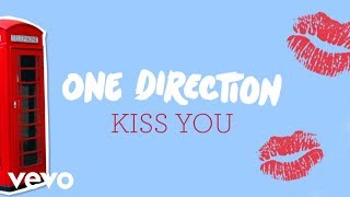 One Direction  Kiss You Lyric Video [upl. by Sherurd]