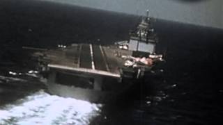 Pilots View  Jet Aircraft Carrier Landing [upl. by Ianahs62]