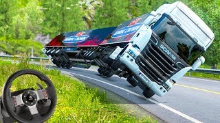 VIAGEM da QUEBRA DE ASA DE CAMINHÃO  Euro Truck Simulator 2  G27 [upl. by Binnings259]