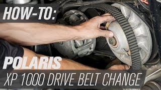 Polaris OEM Drive Belt Change  Polaris RZR XP 1000 [upl. by Letnoj]