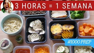 COCINA UN DÍA PARA COMER TODA LA SEMANA ¡SALUDABLE  1000PREP [upl. by Niro]