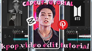 ✧˚ Kpop video edit tutorial — Capcut [upl. by Carol-Jean]