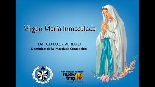 VIRGEN MARIA INMACULADACon Acordes [upl. by Eeldarb]