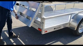 Inexpensive Small Cargo Trailer Walkthrough Vacationer Model [upl. by Suzette]