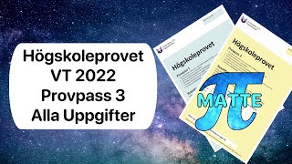 NY Högskoleprovet VT 2022  Provpass 3 [upl. by Katinka]