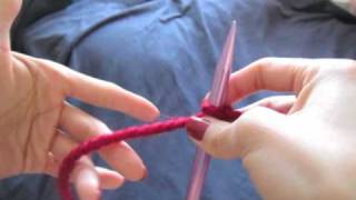 Knitting How To Cast On Casting On Step By Step Tutorial [upl. by Bethena]