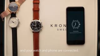 How to connect your Kronaby watch using an iPhone [upl. by Aldos]