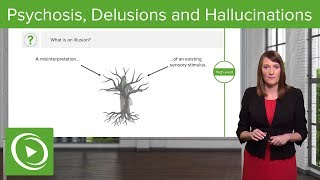 Psychosis Delusions and Hallucinations – Psychiatry  Lecturio [upl. by Esther]