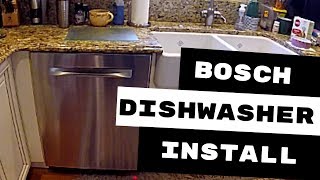 BOSCH DISHWASHER INSTALLATION AVOID THESE 3 MISTAKES [upl. by Ahsienot]