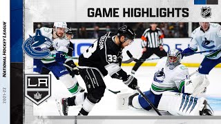 Canucks  Kings 123021  NHL Highlights [upl. by Atilem]