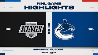 NHL Highlights  Kings vs Canucks  January 16 2025 [upl. by Orin786]