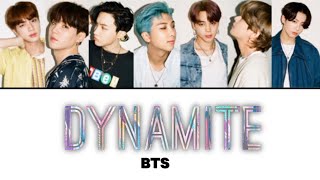 ［日本語訳・カナルビ］DYNAMITE BTS방탄소년단 [upl. by Nadnerb]