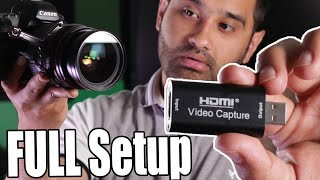 how to setup hdmi capture card with camera [upl. by Airdnat572]