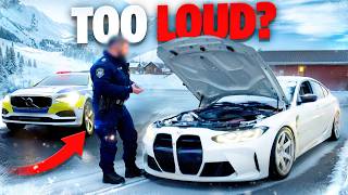 Police VS 2x BMW M3  Arctic Roadtrip 2025 [upl. by Winchell]