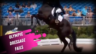 Dressage Disaster Olympic Fail Compilation [upl. by Suryc]