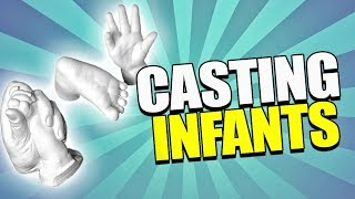 Casting an Infants Hands and Feet Tutorial [upl. by Yruok]