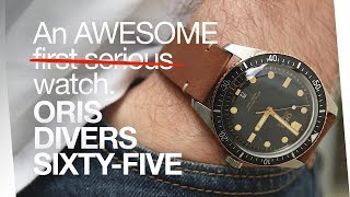 ORIS DIVERS SIXTYFIVE  An Awesome First Serious Watch [upl. by Aerdnaid]