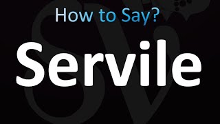 How to Pronounce Servile Correctly [upl. by Fasano360]