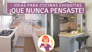 11 IDEAS PARA UNA COCINA CHIQUITA DE ENSUEÑO EN CASA ¡UNA IDEA MÁS INGENIOSA QUE LA OTRA [upl. by Balfore]