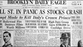 24th October 1929 Wall Street Crash begins on Black Thursday [upl. by Ayotahs666]