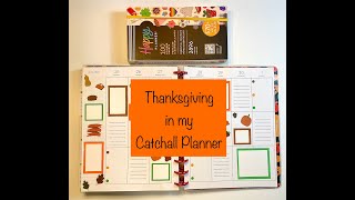 Thanksgiving Week in my Catchall Planner [upl. by Ennoryt]