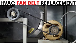 HVAC Fan Belt ReplacementInstallation For ACFurnaceExhaust Systems Belt Pulley V Belt Pulley [upl. by Ayekim]