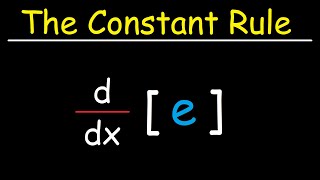 The Constant Rule For Derivatives [upl. by Meeharbi]