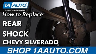 How to Replace Rear Shock 0713 Chevy Silverado [upl. by Aeslek10]