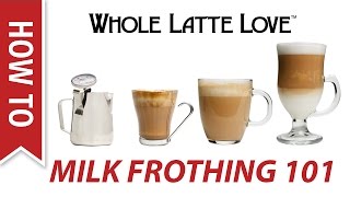 Milk Frothing for Beginners [upl. by Aitnas]