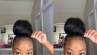 HOW TO Perfect bun with weave [upl. by Ultima760]