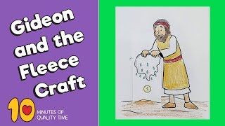 Gideon and the Fleece Craft  Bible Activity for Kids [upl. by Ayik]