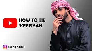 How To Tie Keffiyah  Shemagh  Headscarf In Right Way  Tutorial 1 [upl. by Rozalie]