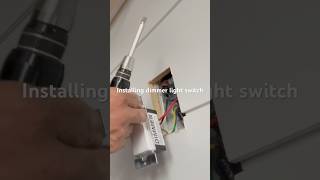 Dimmer light switch installation [upl. by Illib596]