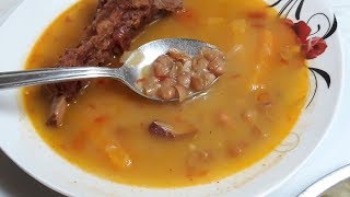 ČORBAST PASULJ SA SUVIM REBRIMABEAN SOUP [upl. by Woothen]