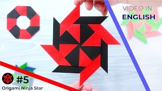 Origami Ninja Star 5 Transforming 8Pointed Shuriken [upl. by Akinehc]