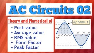 All about RMS and Average value Form Factor and Peak Factor [upl. by Rehpotsyrhc]