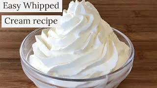 Whipped Cream FrostingOne secret ingredient makes it stable [upl. by Aillimac360]