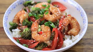 Quick and Easy Shrimp Stir Fry Recipe [upl. by Jeffery]