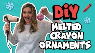 DIY Melted Crayon Ornaments  Nailed It [upl. by Lered]