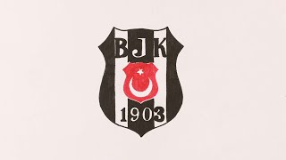 Beşiktaş Amblemi Nasıl Çizilir  Beşiktaş Logo Çizimi [upl. by Haiel225]