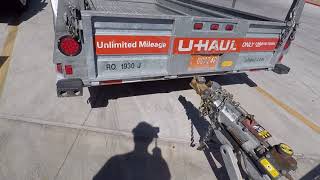 Safe Trailering Demonstration  UHaul  How To Properly Load A Trailer [upl. by Culosio]