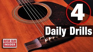 4 Guitar Drills You Should Do Each Day [upl. by Ardnoed]