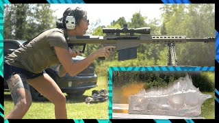 BARRETT 50BMG VS BALLISTIC GEL [upl. by Aguste459]