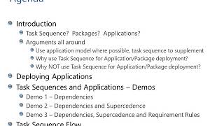 Task Sequences  Application Deployment Part 11 [upl. by Lyrej411]