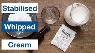 🔵 Stabilised Whipped Cream Homemade Cool Whip Recipe [upl. by Weir]