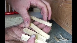 TUTO faire une cheville en bois  boite à cheville  8mm  châtaignier [upl. by Fezoj663]