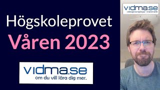 HÖGSKOLEPROVET VÅREN 2023 Provpass 4 [upl. by Ahsinat850]