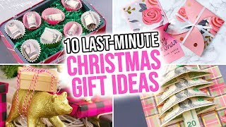 10 LastMinute DIY Christmas Gift Ideas [upl. by Braynard727]