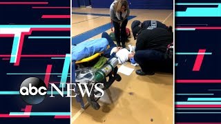 Two minors charged after participating in viral Skullbreaker Challenge l ABC News [upl. by Milak]